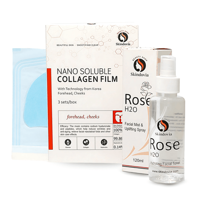 Glow Duo – Collagen Lifting Face Mask + Pure Rose Water