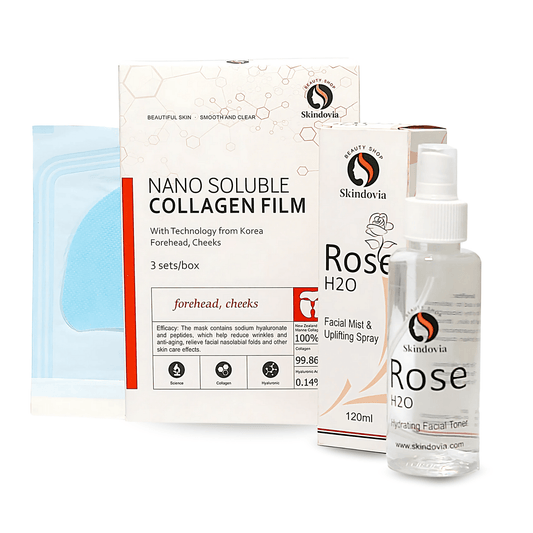 Glow Duo – Collagen Lifting Face Mask + Pure Rose Water