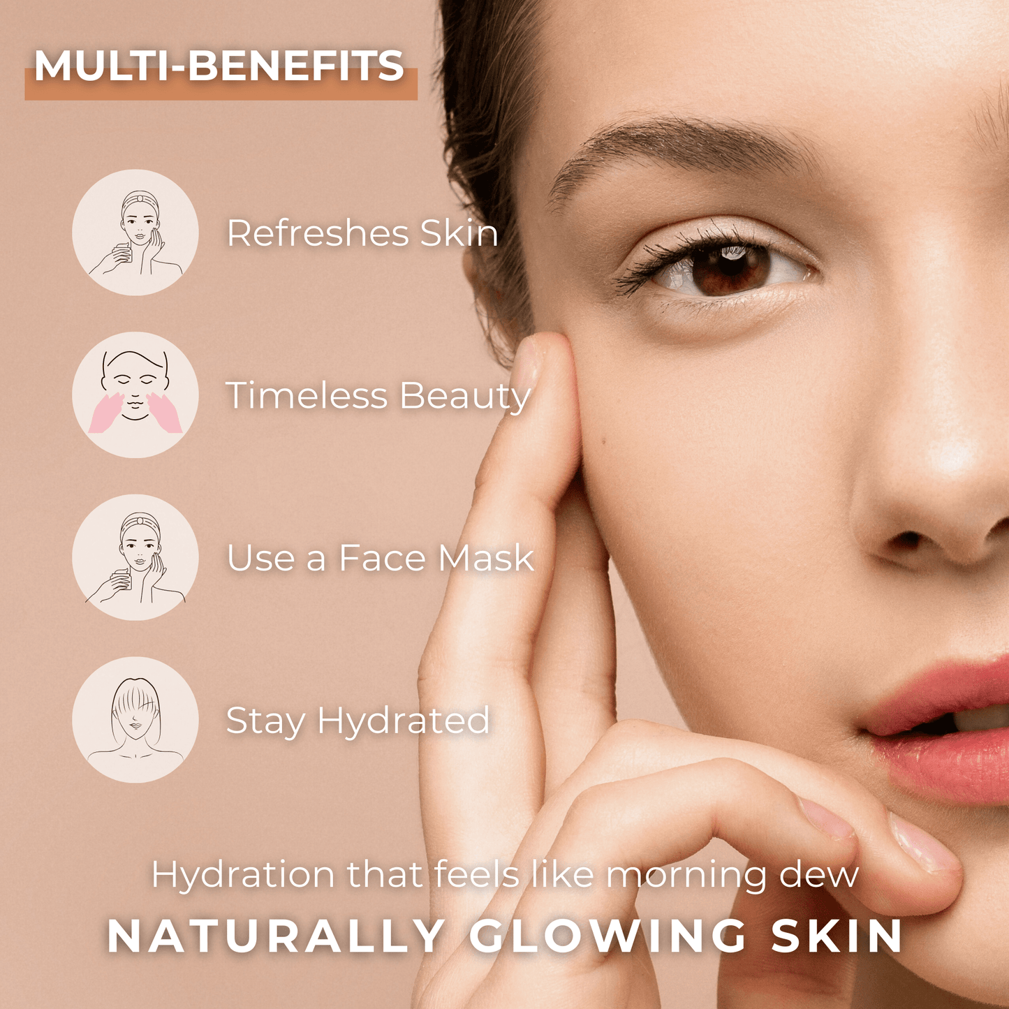 100% Pure Rose Water | Natural Toner & Skin Refresher (120ml)