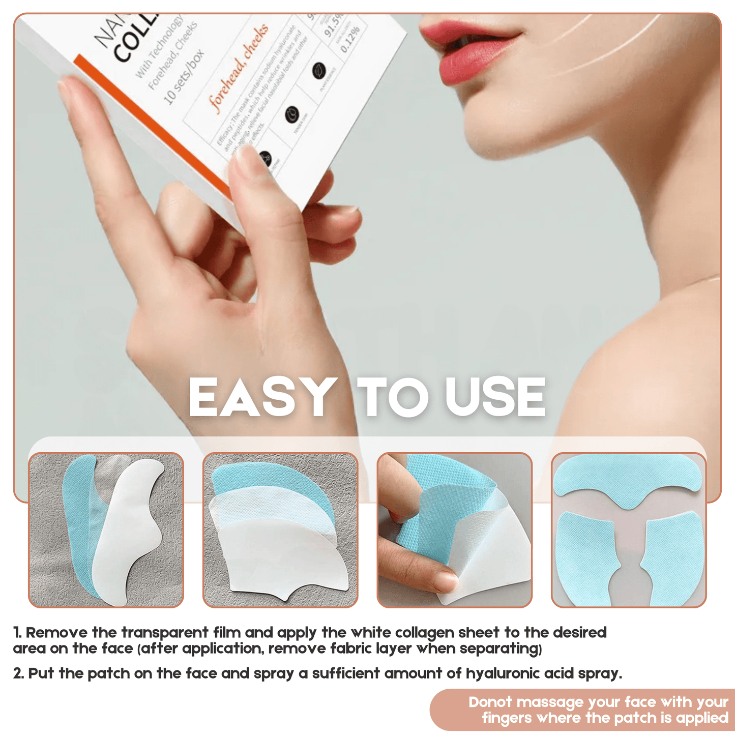 Radiance Trio – 2 Collagen Lifting Face Masks + Pure Rose Water